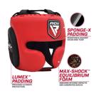 RDX apex Pro training headguard -red